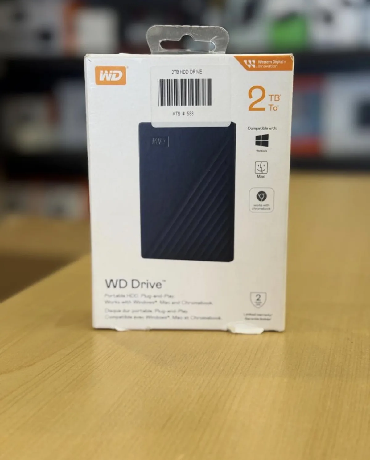 WD 2TB Portable External Hard Drive