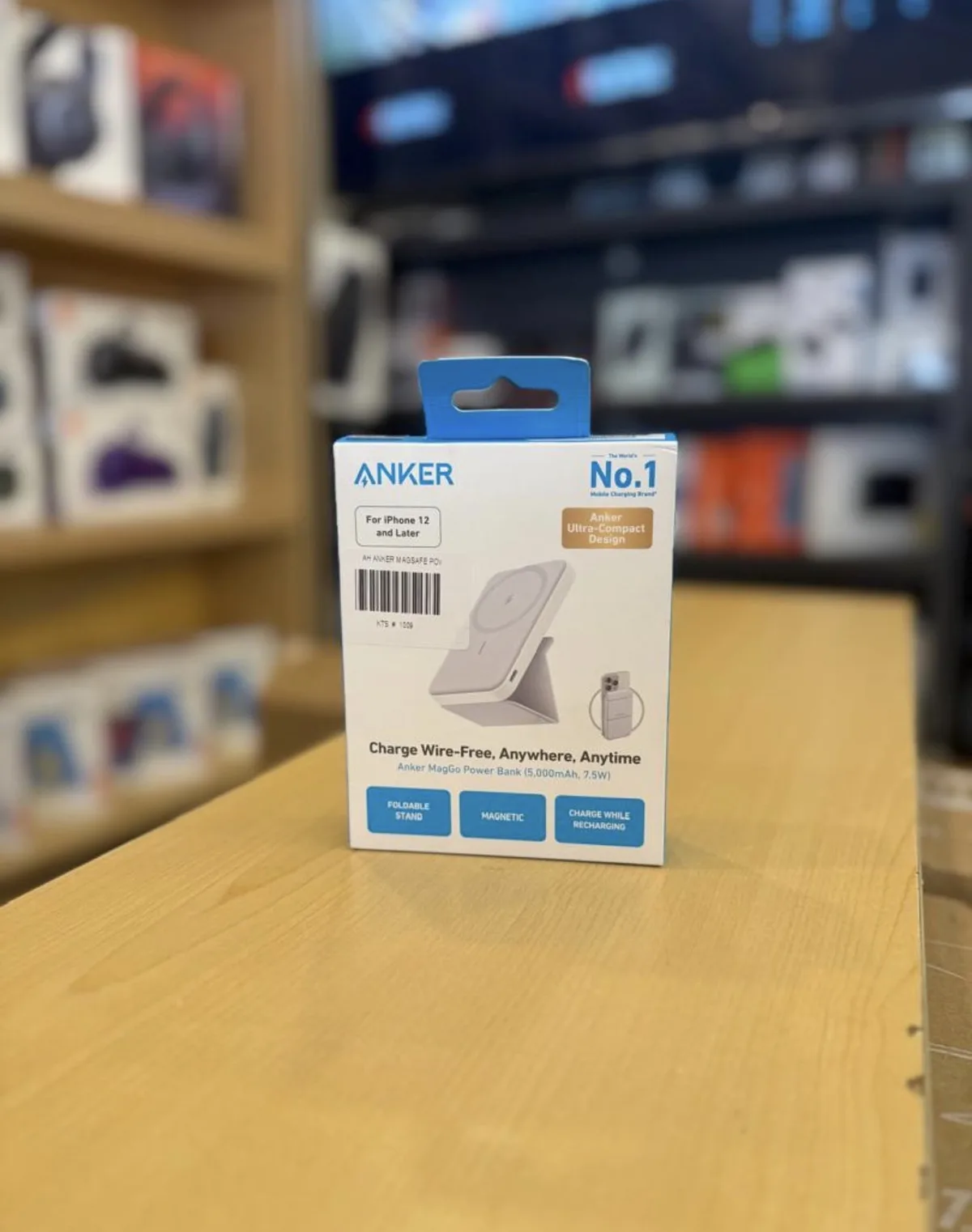 Anker MagGo Magnetic Power Bank (5,000mAh) – White