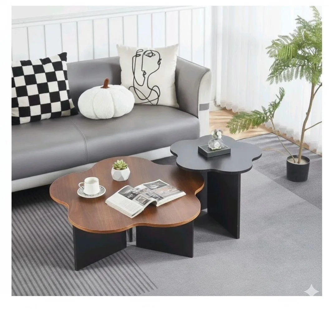 The Bloom Nesting Center Table - Brown and Black