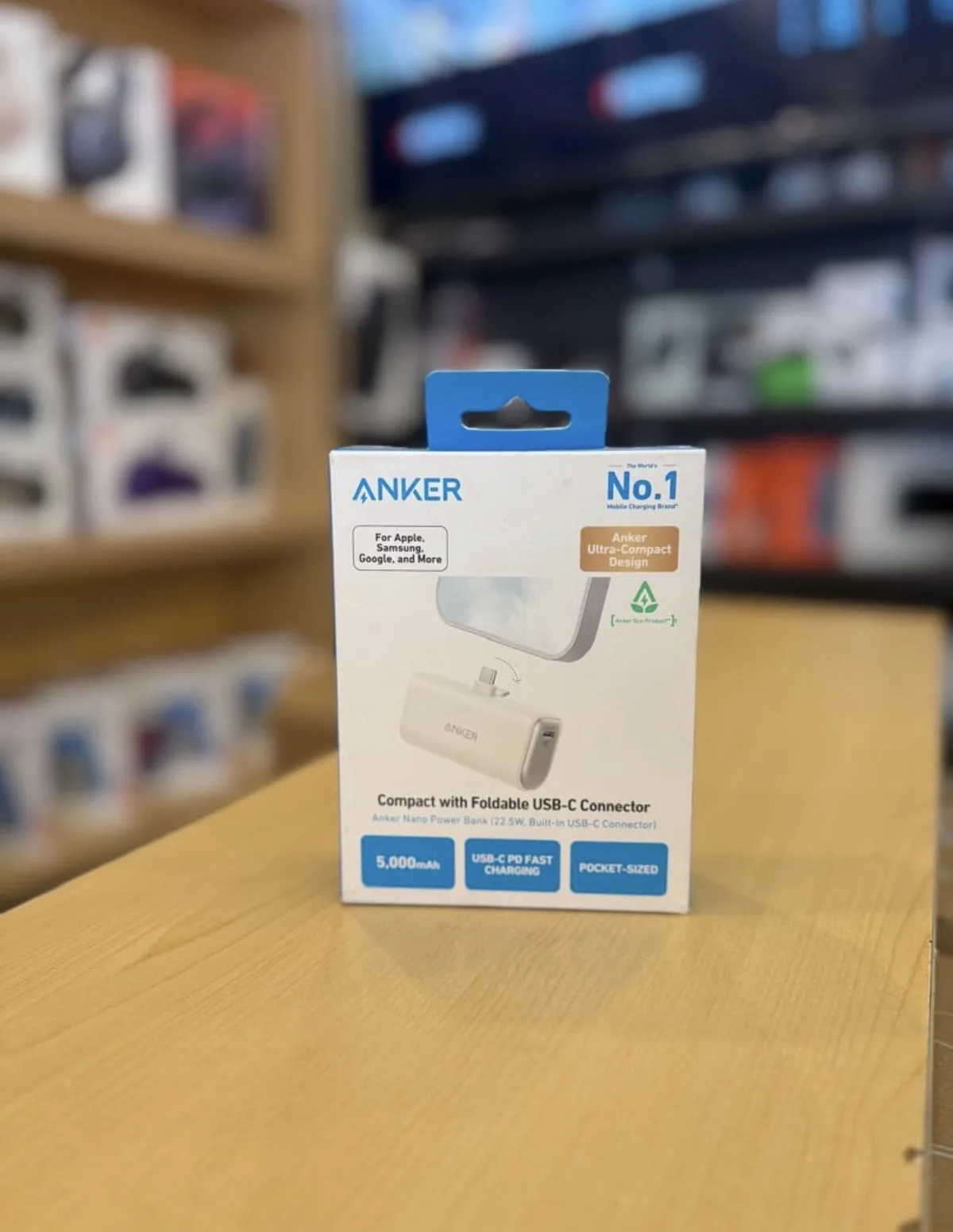 Anker Nano Power Bank (5,000mAh) with Built-in USB-C