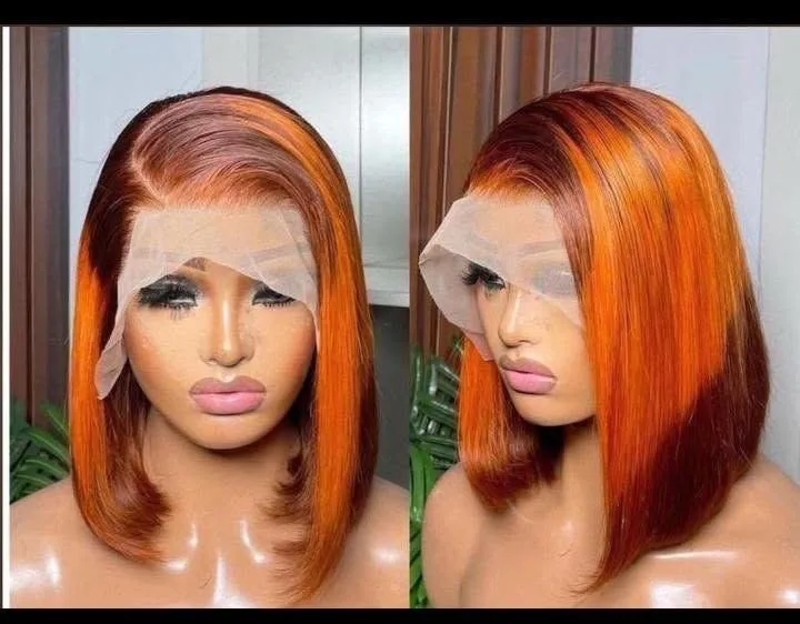 Human Hair Frontal Bob 10”