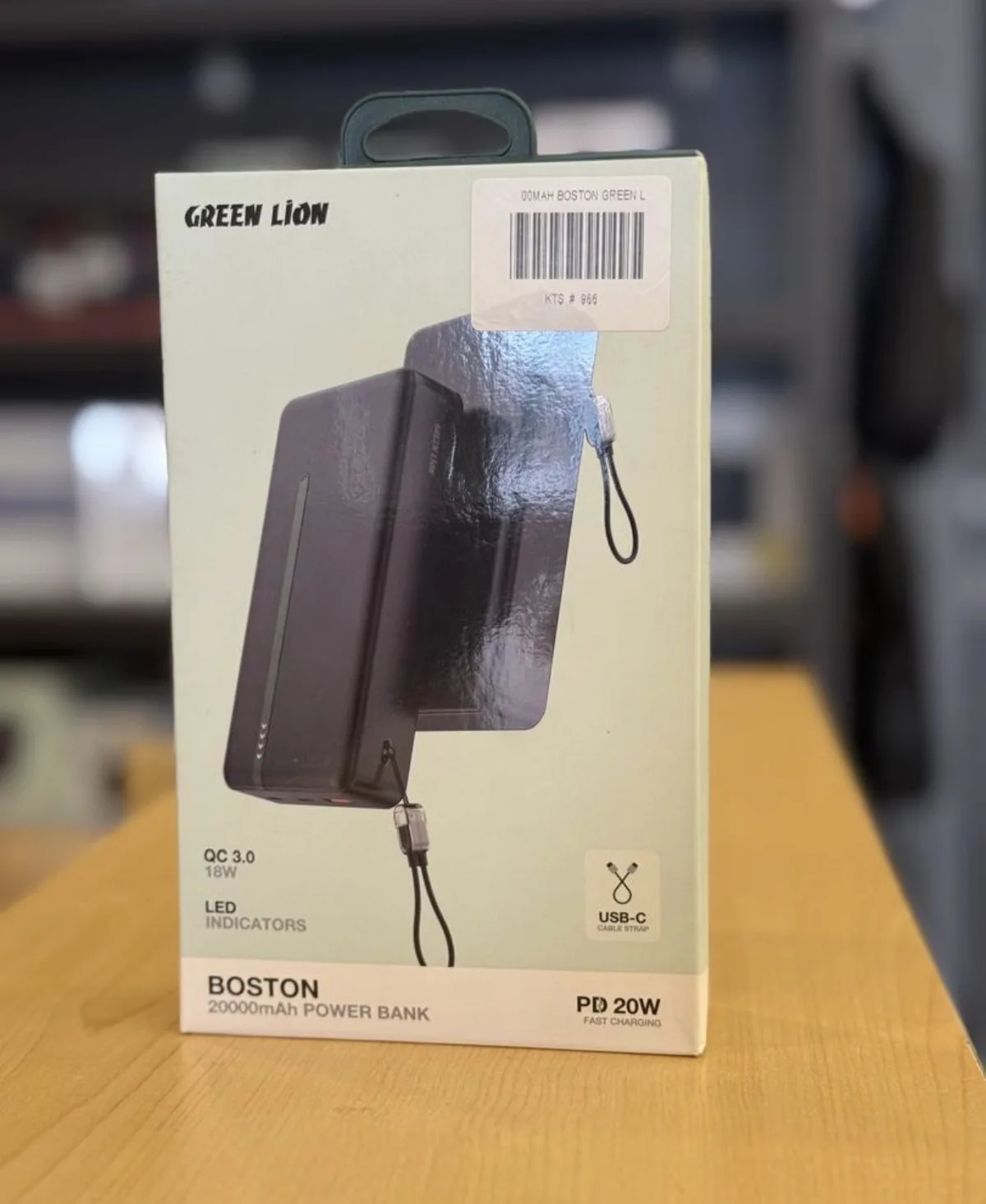 Green Lion Boston Power Bank – 20,000mAh