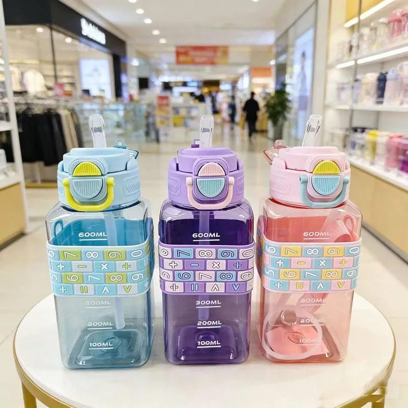 600ml double drinking water bottle