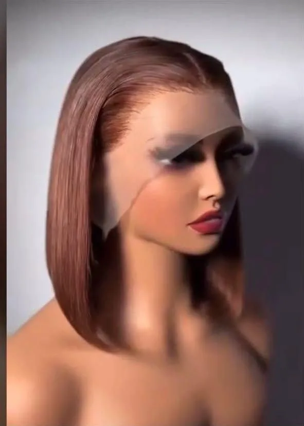 Human Hair Frontal Bob 10”