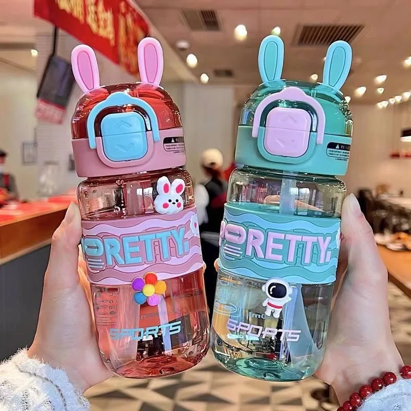 3D Sticker Pretty Water Bottle