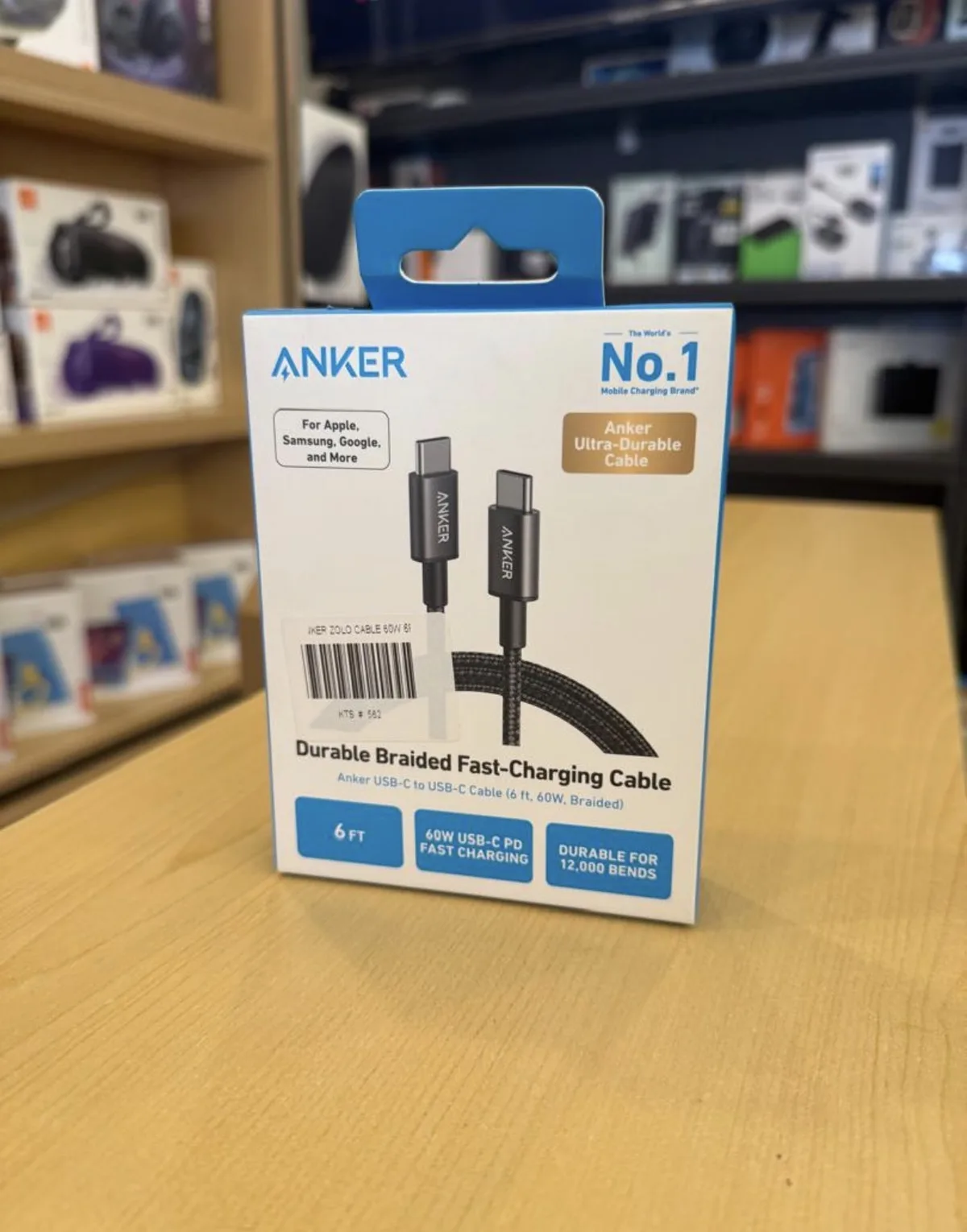 Anker Ultra-Durable USB-C to USB-C Cable (6 ft)
