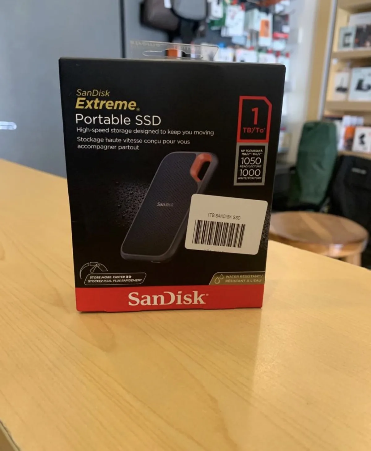 SanDisk Extreme Portable SSD 1TB (1050MB/s)