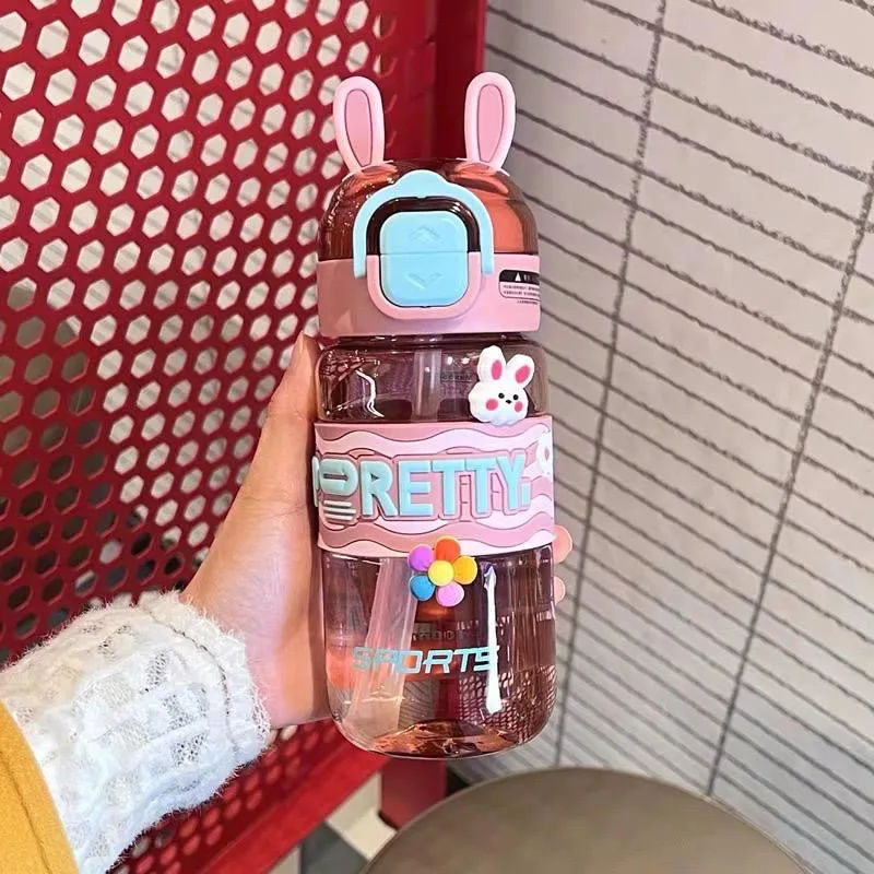 3D Sticker Pretty Water Bottle