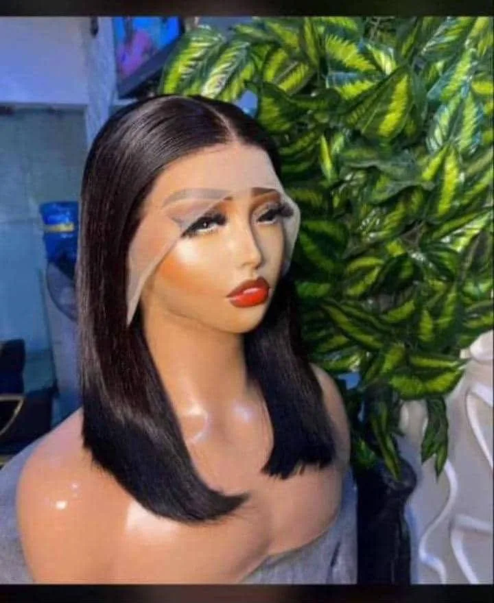 Human Hair Frontal Bob 10”